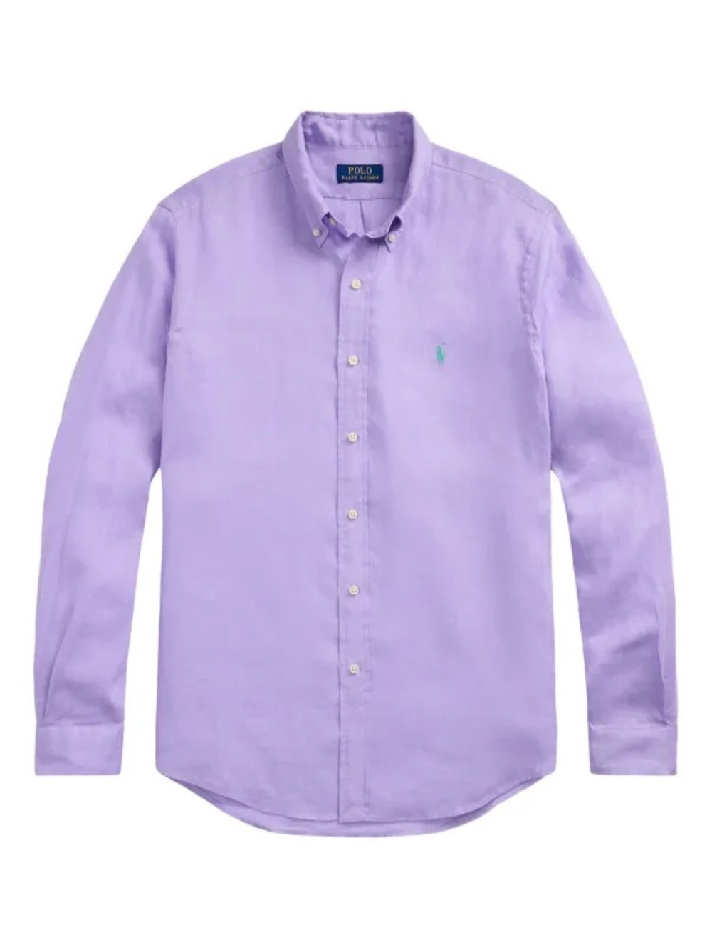 Polo by Ralph Lauren Men's Lavender Long-Sleeve Button-Down Shirt